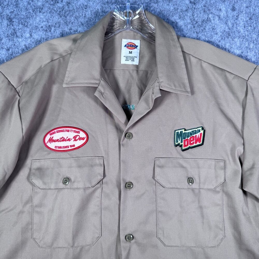 Mountain Dew x Dickies Work Shirt Medium TikTok Exclusive Sold Out Mtn Dew